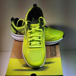 VINTAGE MENS SKECHERS GO RUN PERFORMANCE 220035/YEL (YELLOW) RUNNING SHOES..SZ10